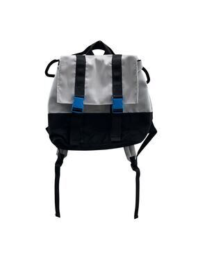 Original Use Target Gray Black Blue Canvas Buckle Flap Lightweight Backpack Bag